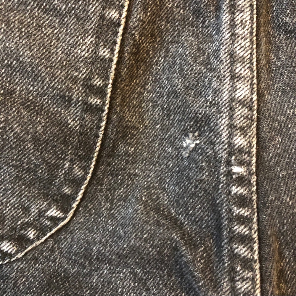 ZARA TRF Black High Waisted Denim Shorts - Picture 4 of 6